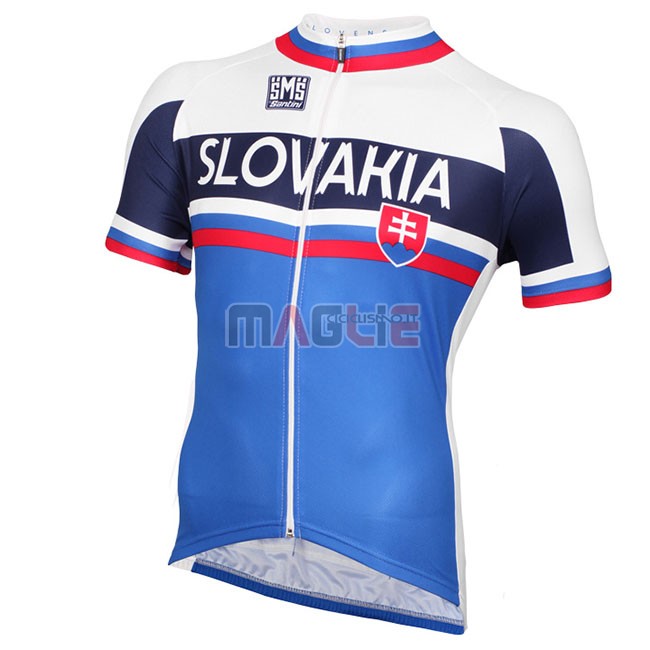 Maglia Russia Bianco Manica Corta 2018 Blu